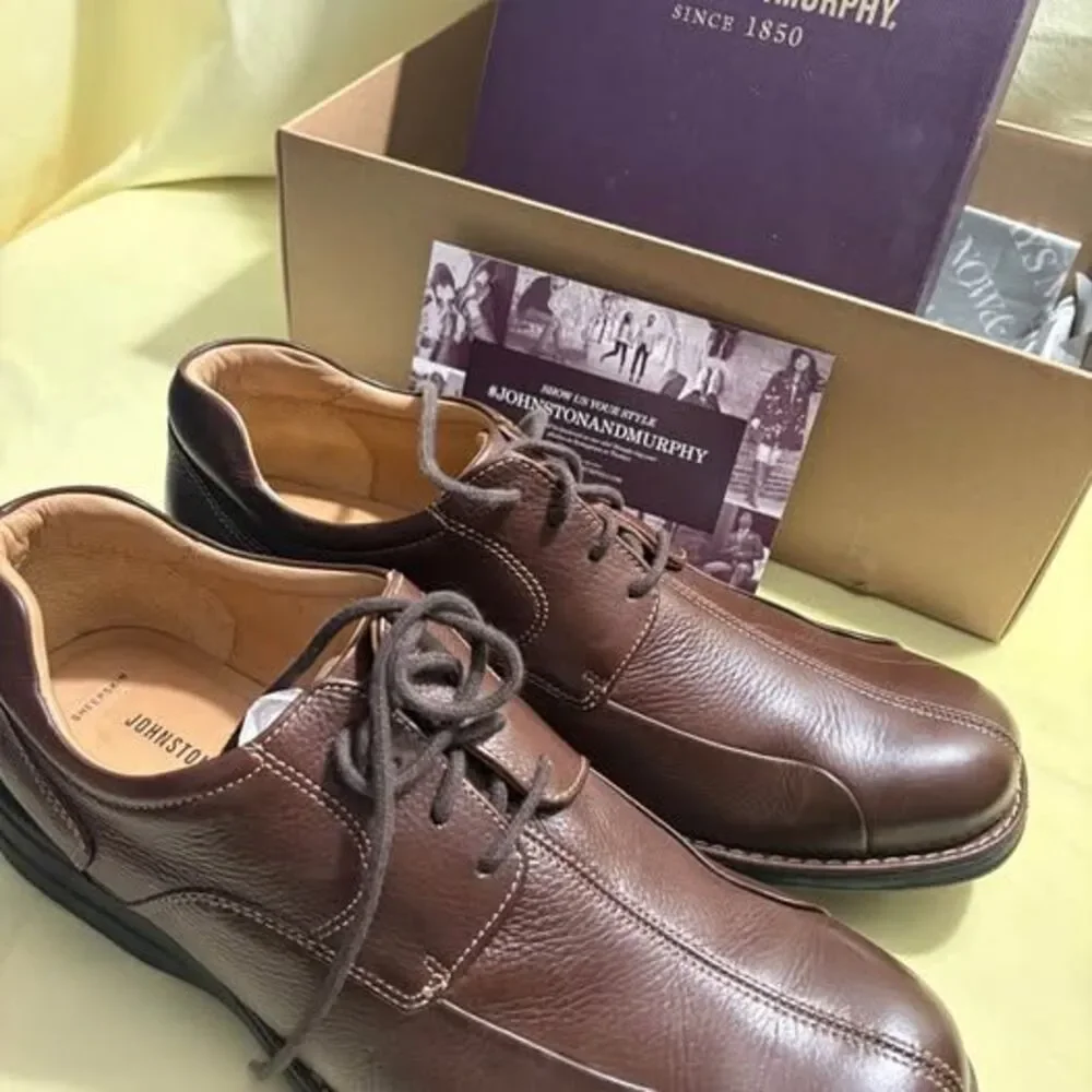 Johnston & Murphy Men's Shuler Bicycle Oxfords – Size 10.5 M